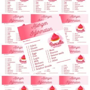 Personalised Allergen Stickers