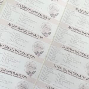 Allergen Stickers