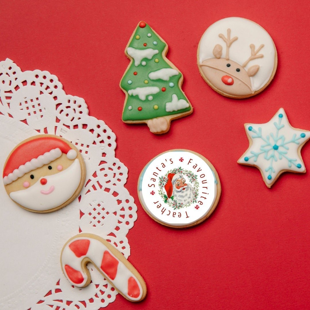 Edible Icing Vintage 'Santa's Favourite...'