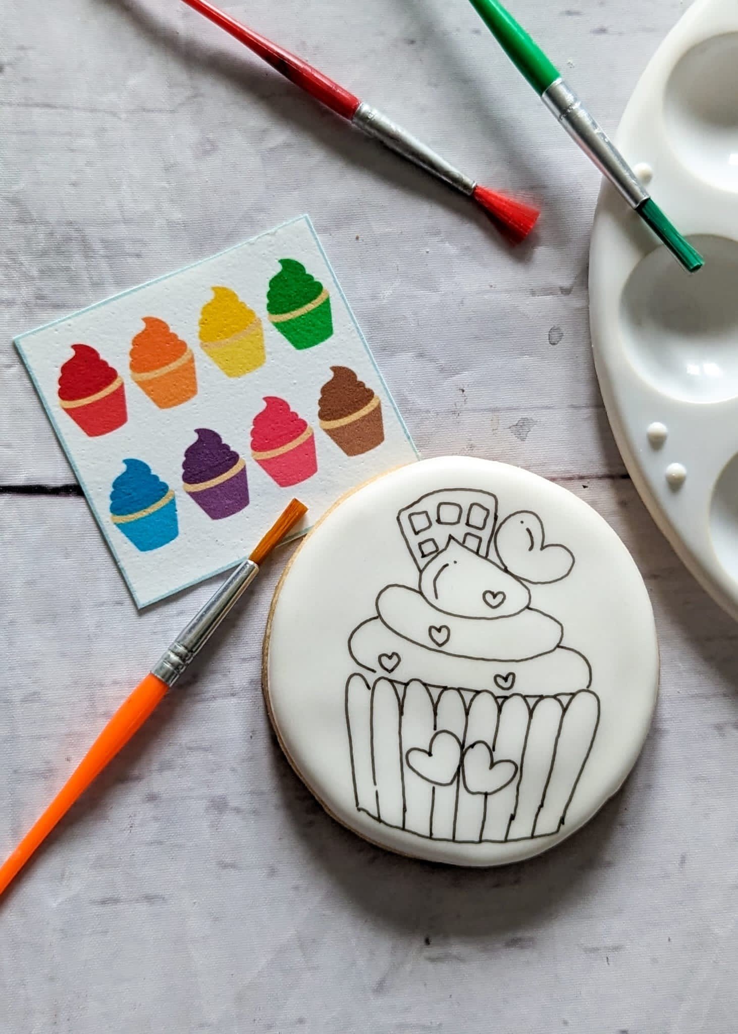 PYO Edible Cupcake Paint Palette