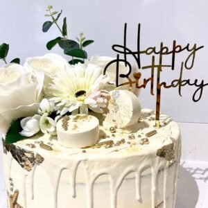 Acrylic Happy Birthday Cake Topper