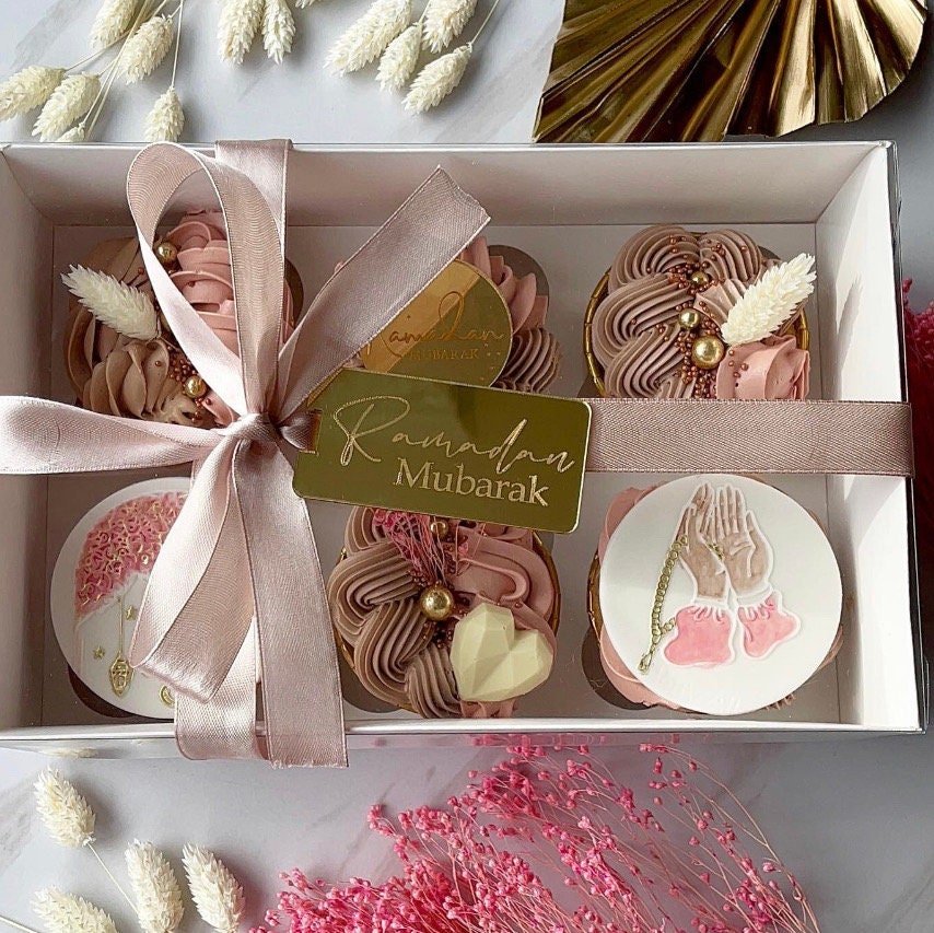 Ramadan Mubarak gold acrylic tag - Image 5