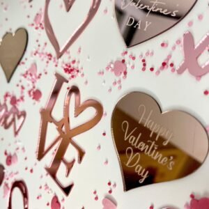 Acrylic Valentines Themed Cupcake Topper Bundle