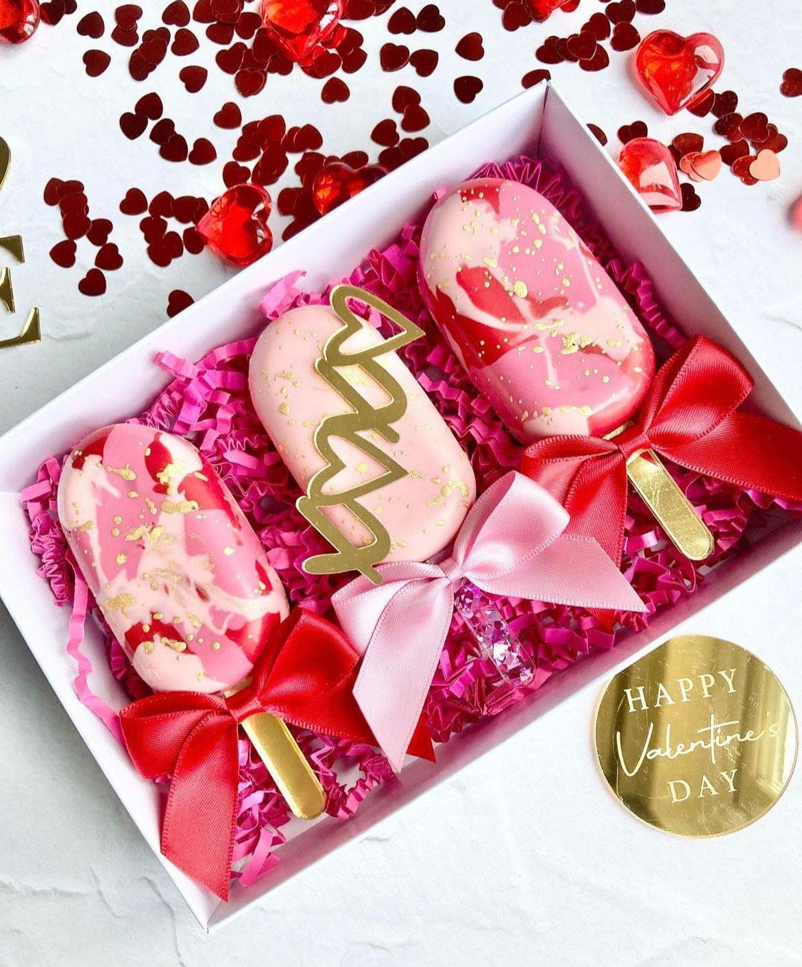 Acrylic Happy Valentines Heart Disc - Image 5