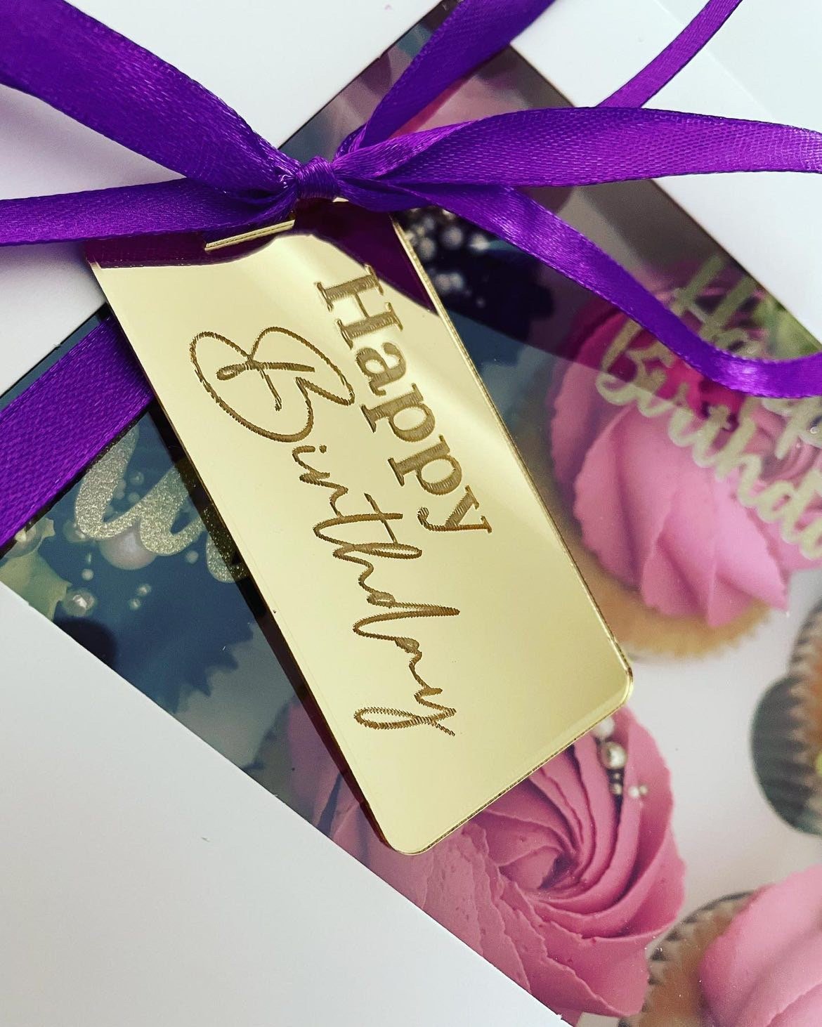 Happy Birthday Acrylic Tag - Image 3