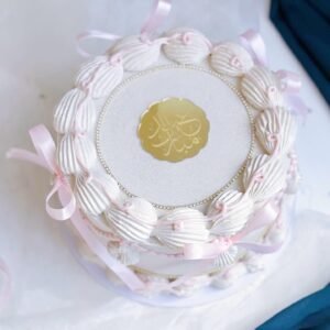 Arabic Eid Mubarak Gold Acrylic Disc