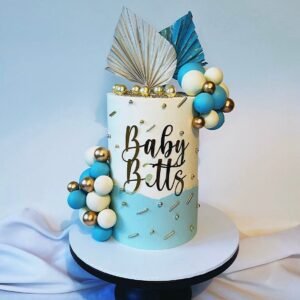 Baby Name Card Cake Charm