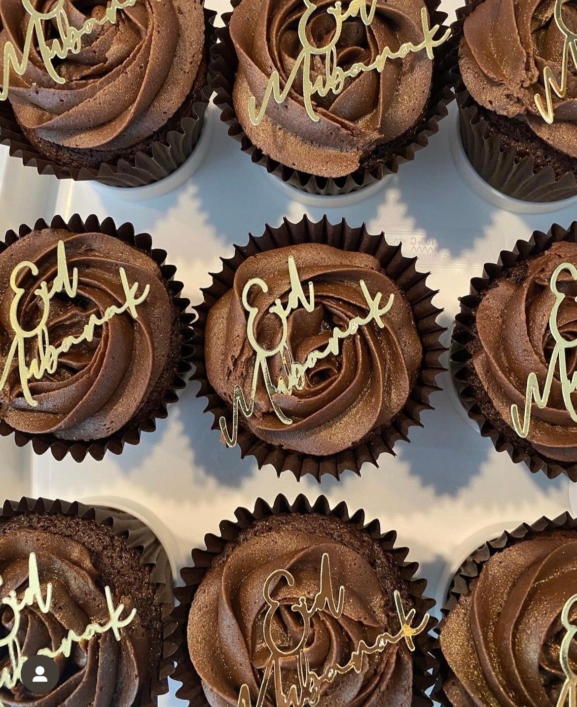 Eid Mubarak & Ramadan Mubarak Cupcake Toppers