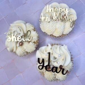 Name, Number/Years & Happy Anniversary Topper Bundle