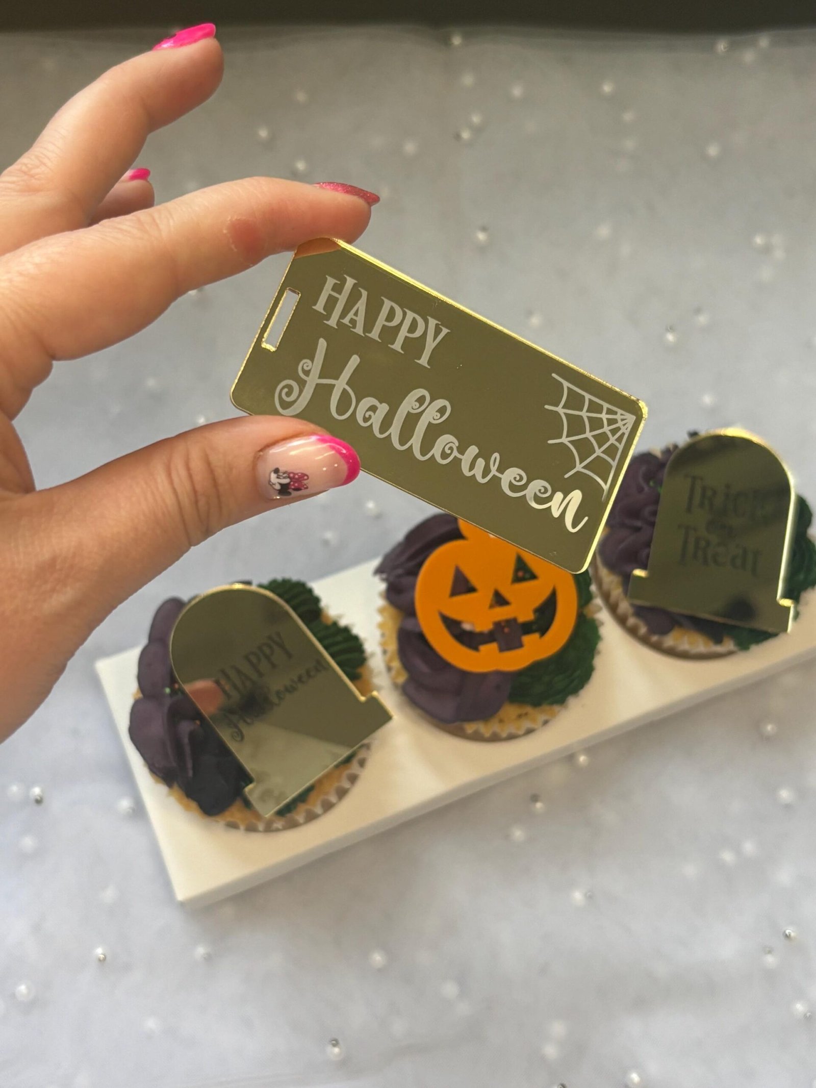 Happy Halloween Acrylic Tag - Image 3