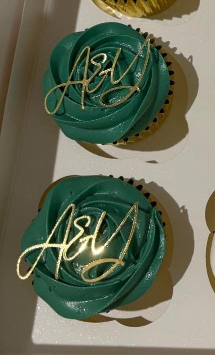 Initials Cupcake Topper - Image 4