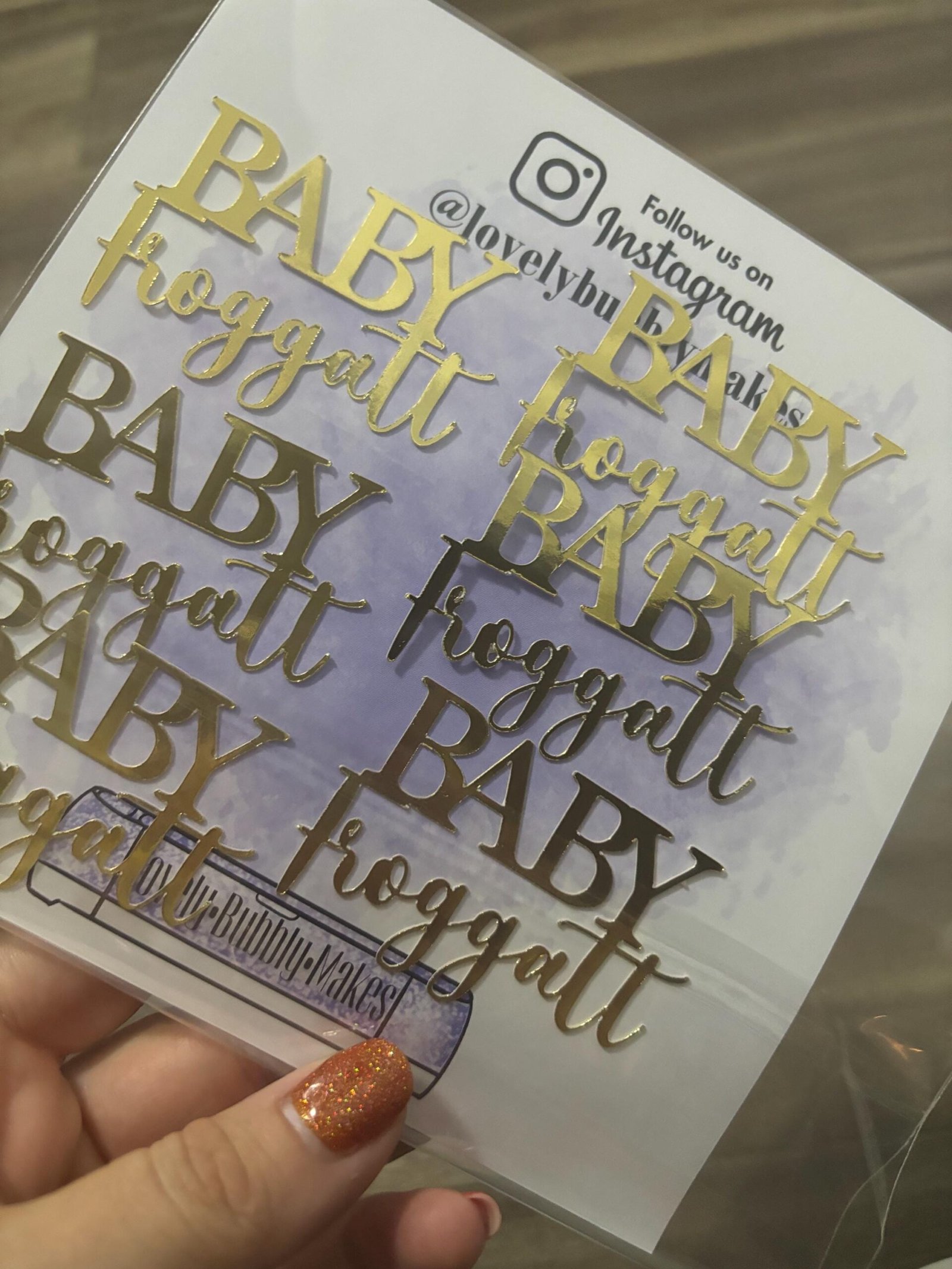 Personalised Baby Name Topper - Image 6