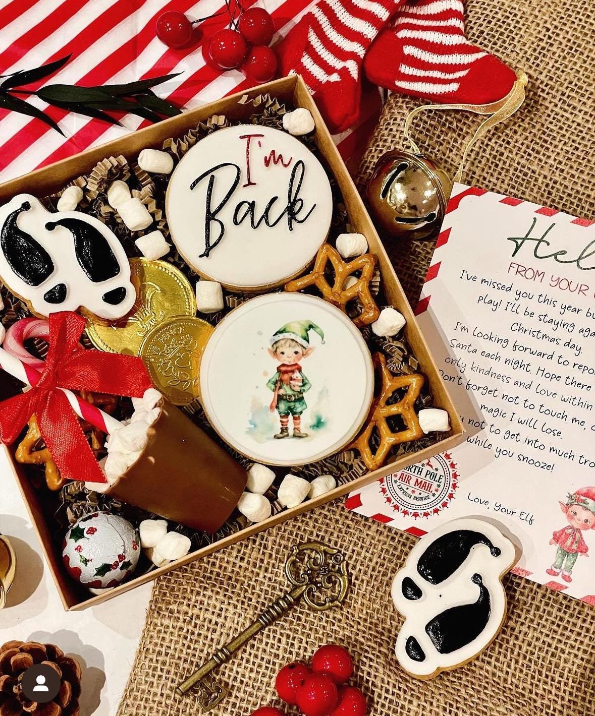 Edible Icing Vintage Cute Elf