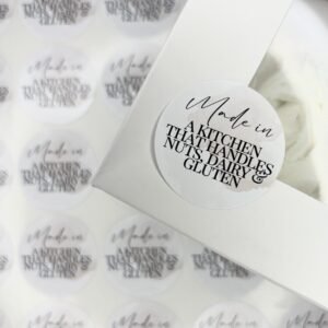 Gloss Allergen Business Stickers