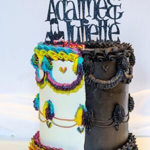 Wednesday Adams Style Cake Topper