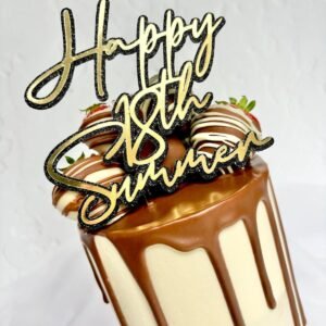 Personalised Layered Script Cake / Cupcake Topper