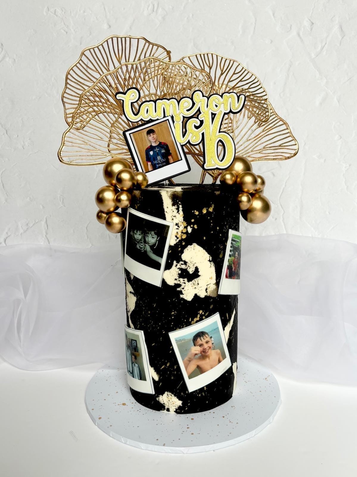 Name is Age Triple Layered Polaroid Topper - Image 2