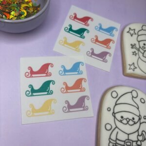 Santa Sleigh  PYO Edible Paint Palette