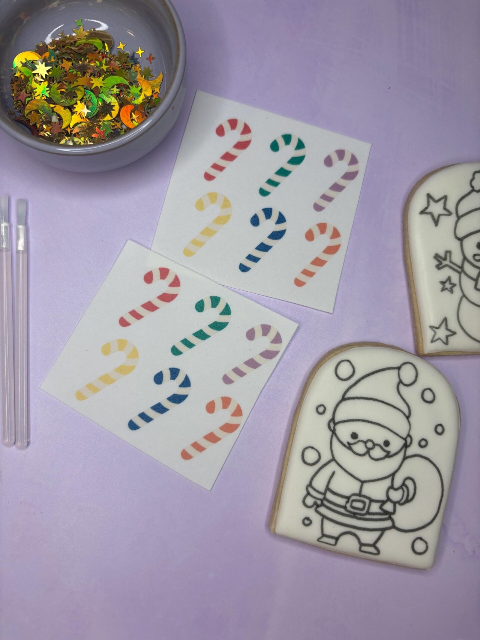 Candy Cane PYO Edible Paint Palette
