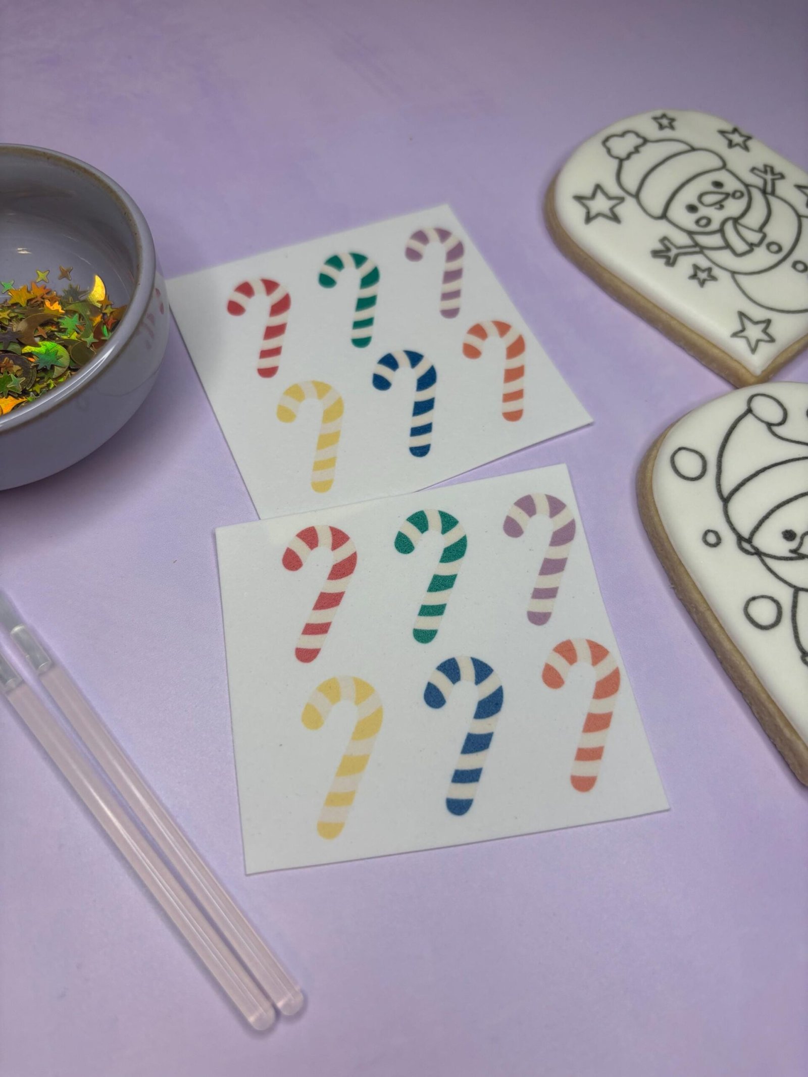 Candy Cane PYO Edible Paint Palette - Image 2