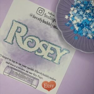 Frozen Name and Age Cake Charms