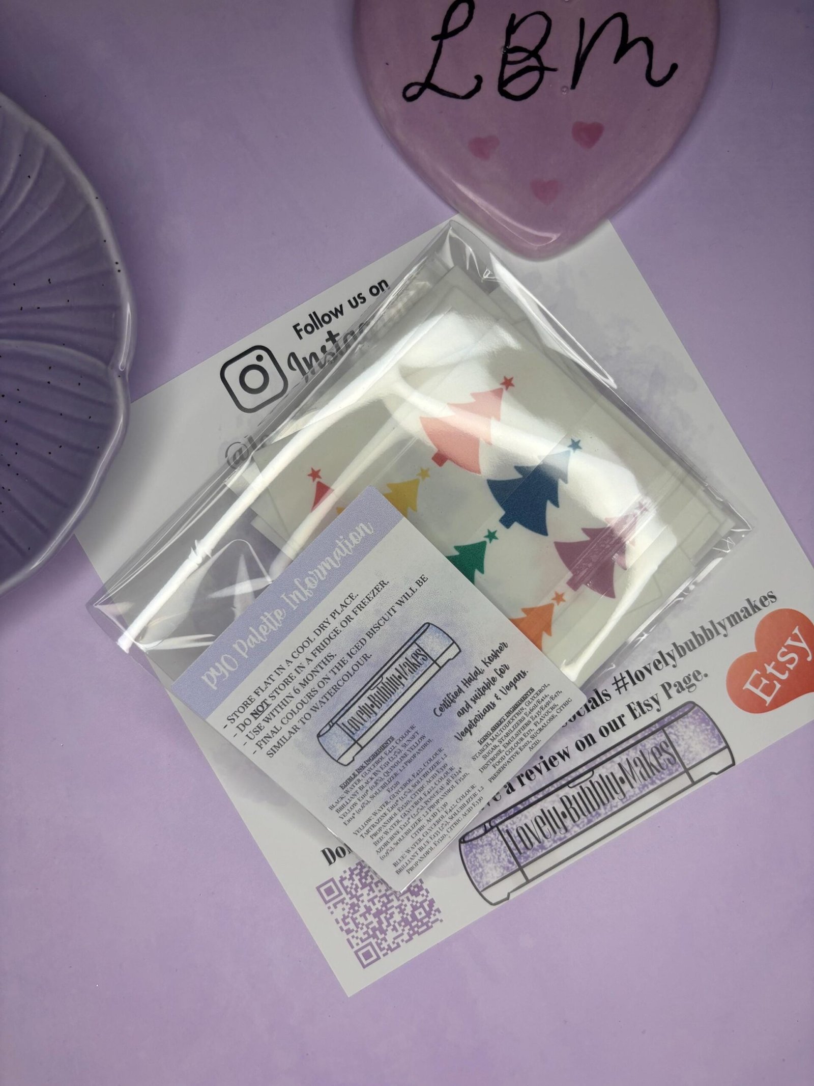 Christmas Tree PYO Edible Paint Palette - Image 4