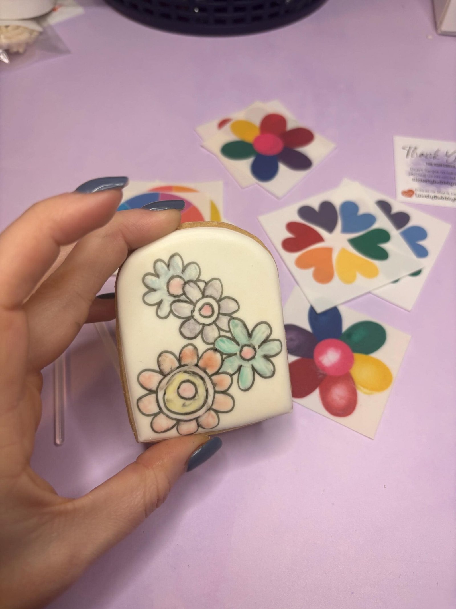 PYO Edible Rainbow Flower Paint Palettes - Image 2