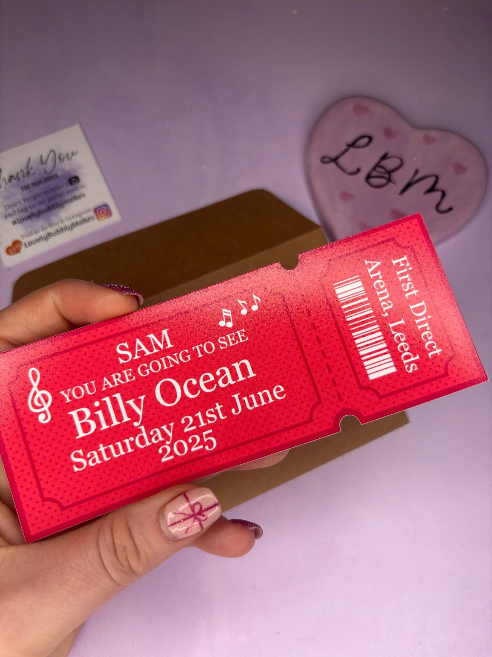 Personalised Printed Gift Ticket - Image 3