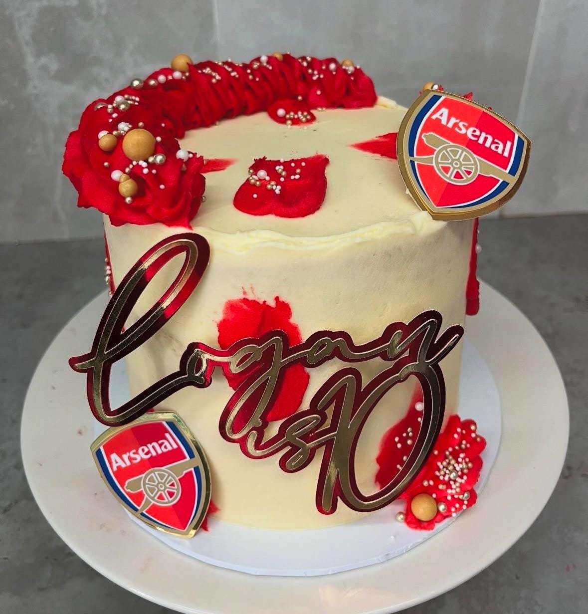 Personalised Layered Script Cake / Cupcake Topper - Image 4