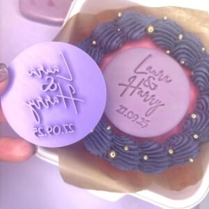 Personalised Wedding *names* Cookie Stamp Embosser