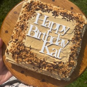 Acrylic Cake Charm Topper