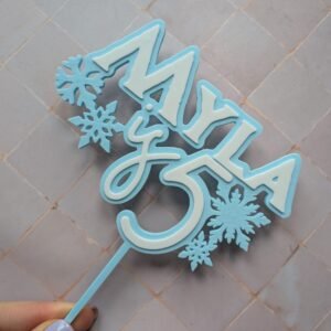 Acrylic Frozen Inspired Layered Cake Topper