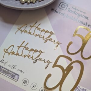 Happy Anniversary & Number Topper Bundle