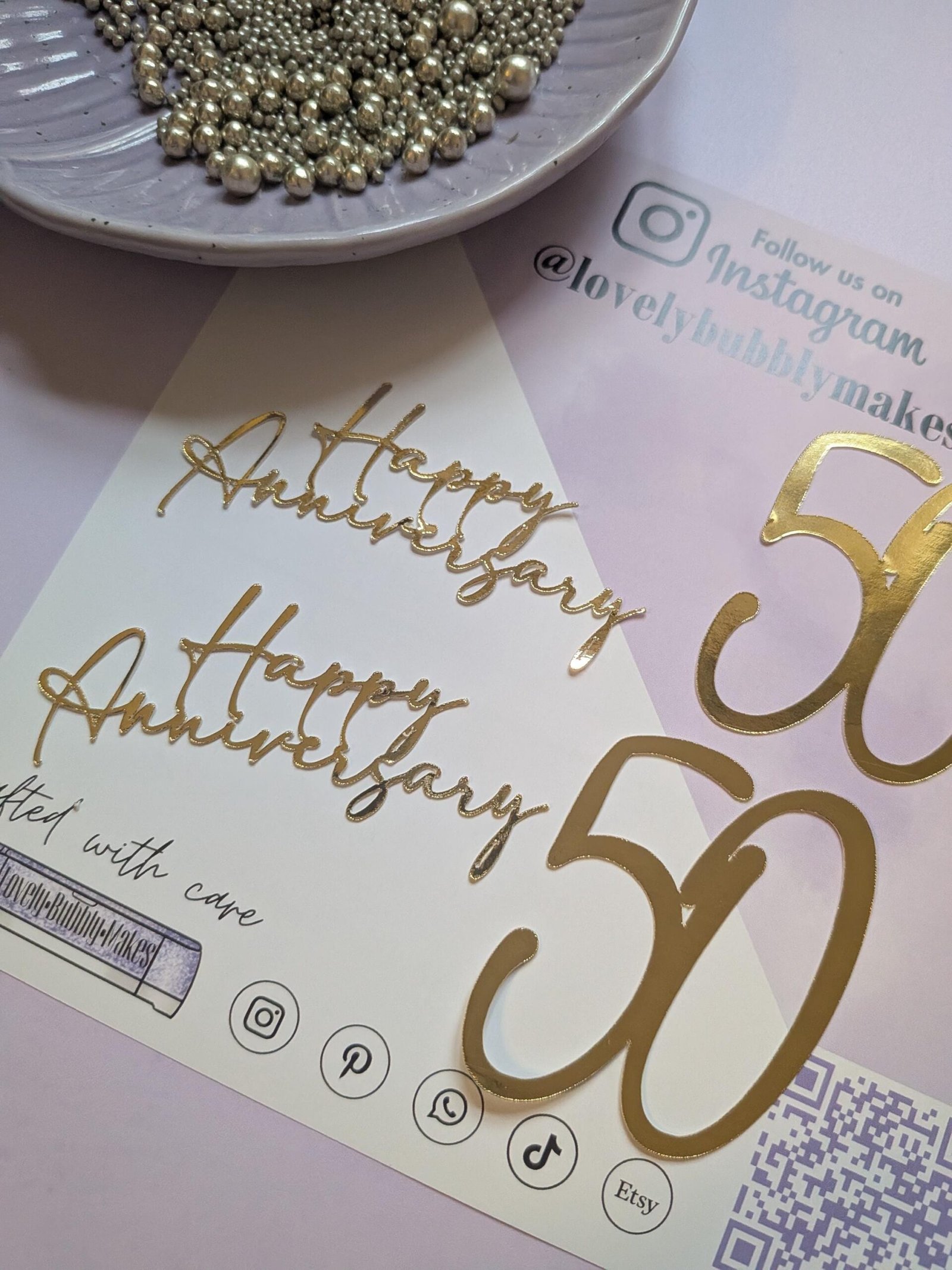 Happy Anniversary & Number Topper Bundle