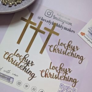 Christening/Baptism & Cross Topper Bundle