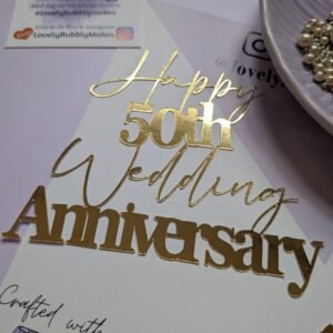 Wedding Anniversary Cake Topper