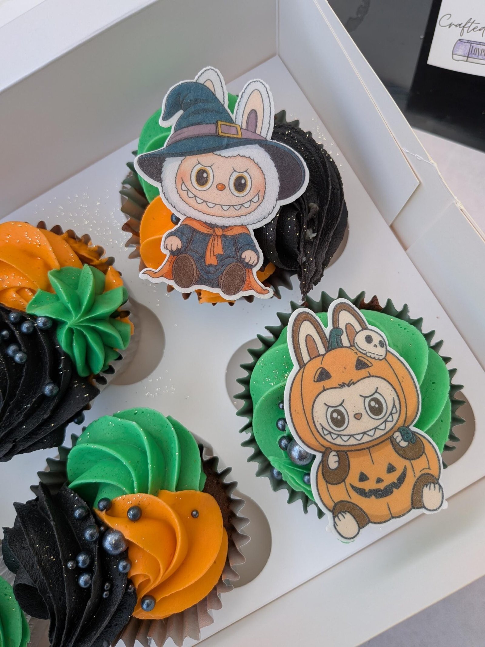 Pre Cut Labubu Halloween Edible Card Toppers - Image 6