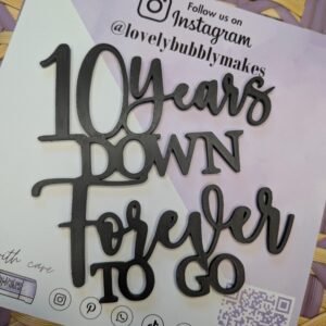 Acrylic Anniversary Cake Charm