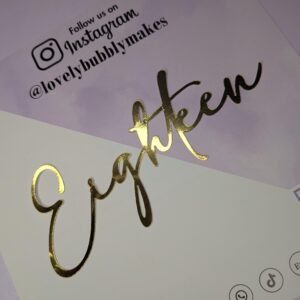 Any Wording Cake Charm