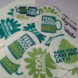 Macmillan Cancer Coffee Morning Edible Toppers