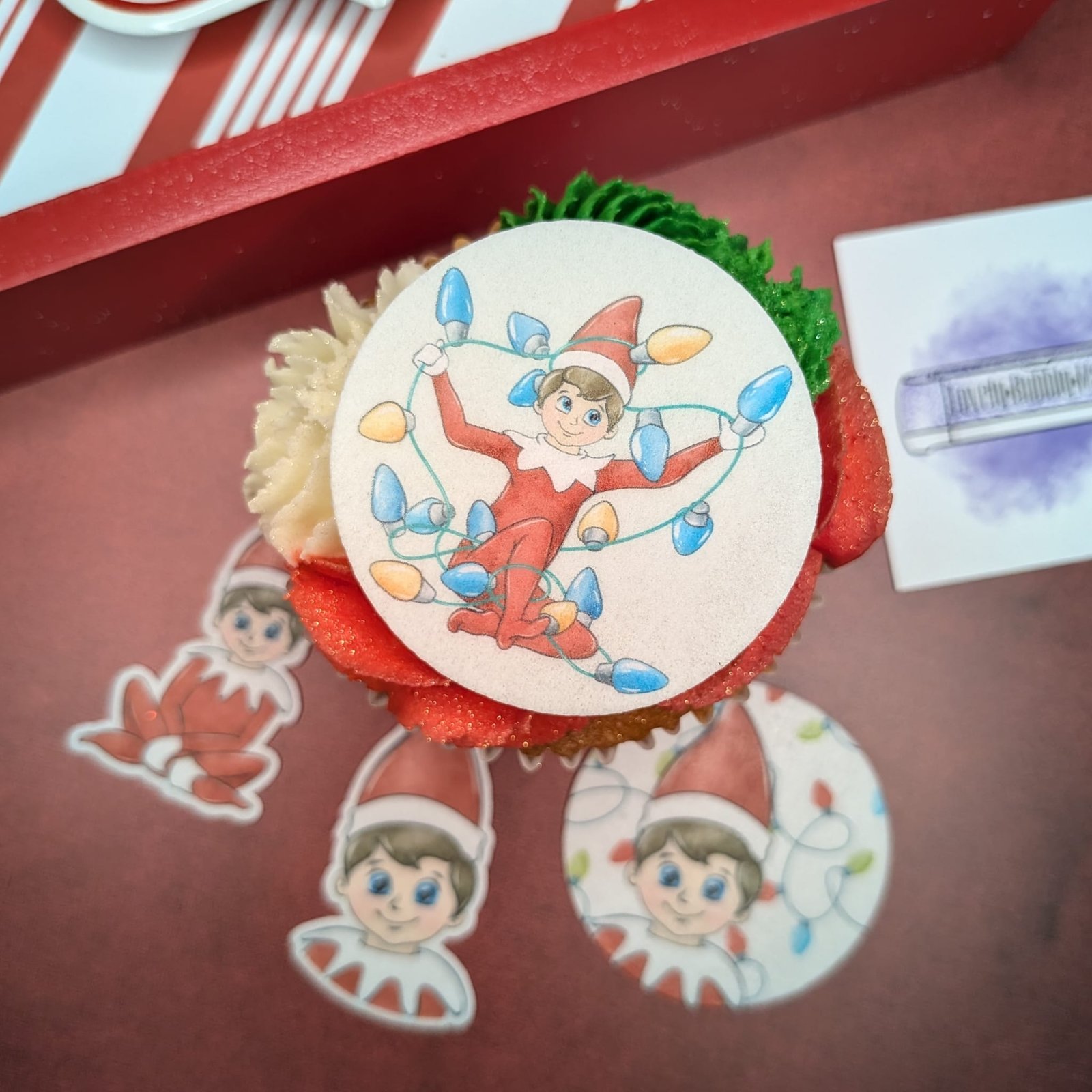 Edible Elf on the Shelf Themed Toppers - Image 3