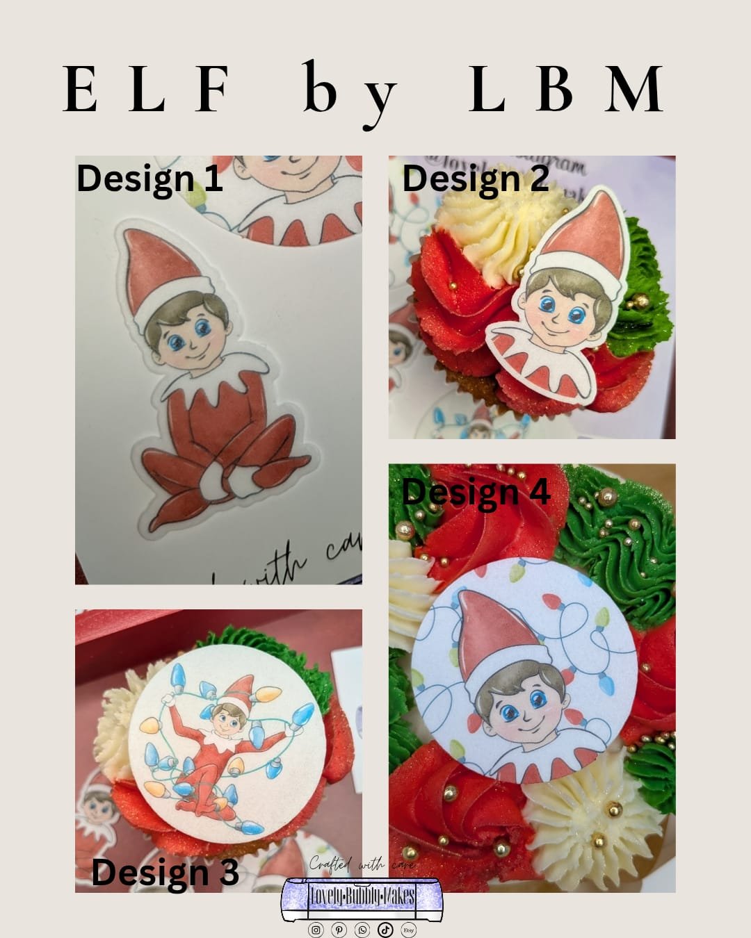 Edible Elf on the Shelf Themed Toppers - Image 2