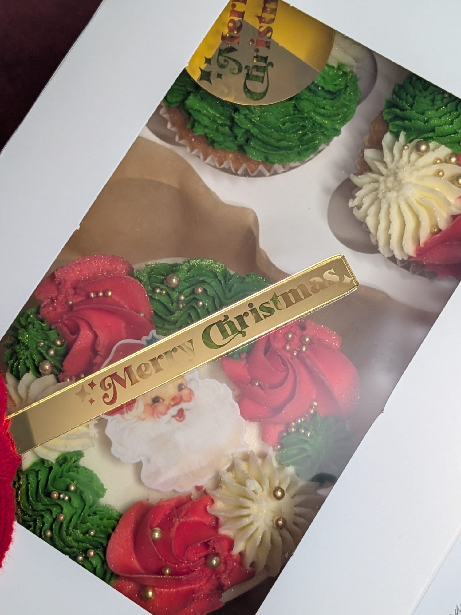 Retro Merry Christmas Acrylic Tag